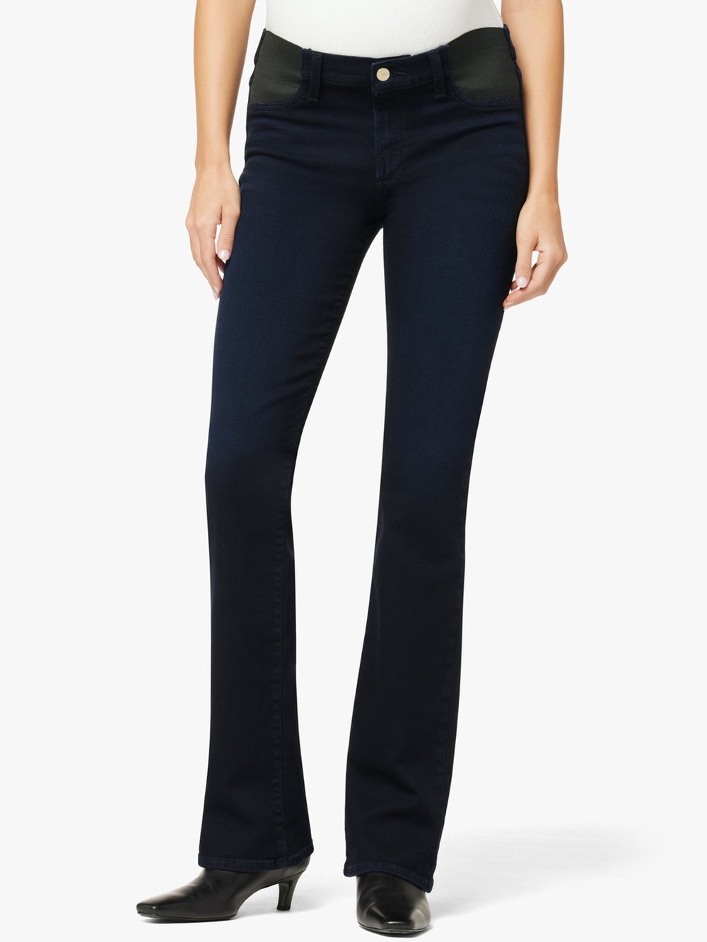 Joe's Jeans Dark Navy Blue The Icon Mid Rise Bootcut Maternity Jeans 30